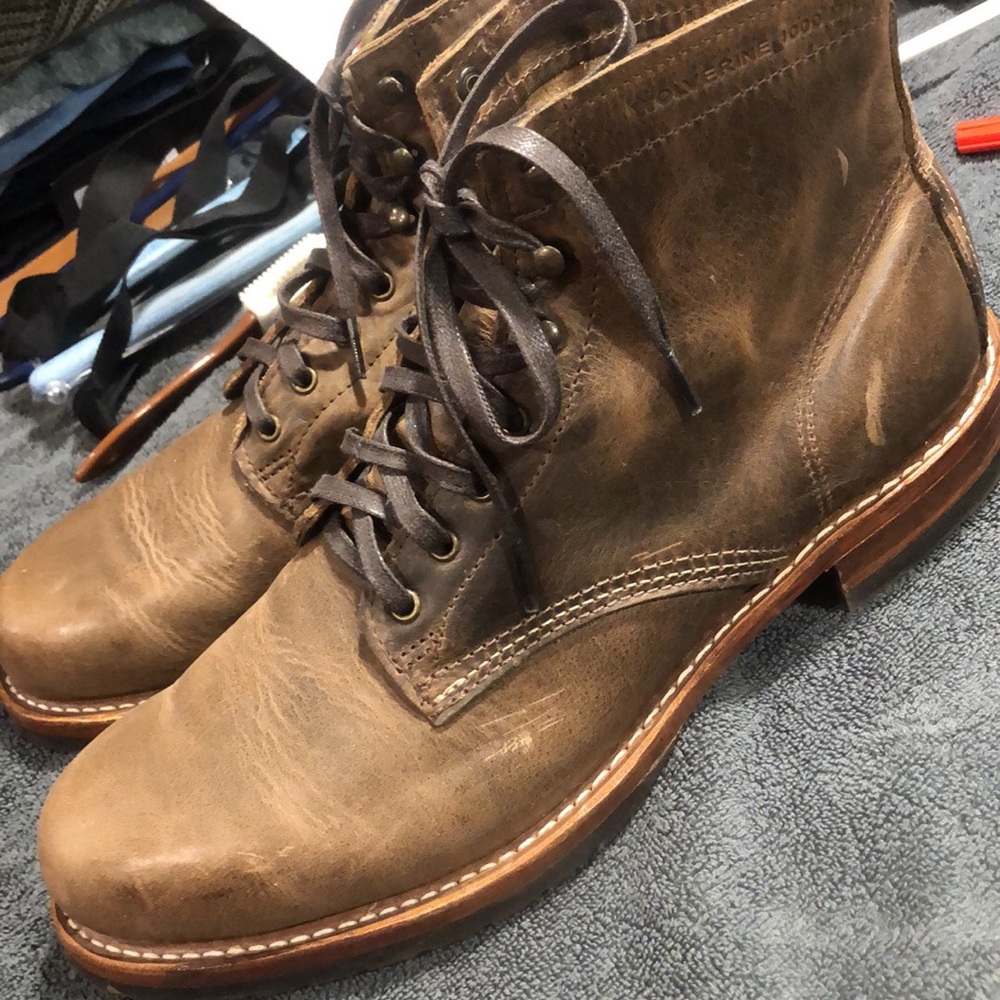 Wolverine 1000 mile boots (9.8/10 condition). Size 11!
